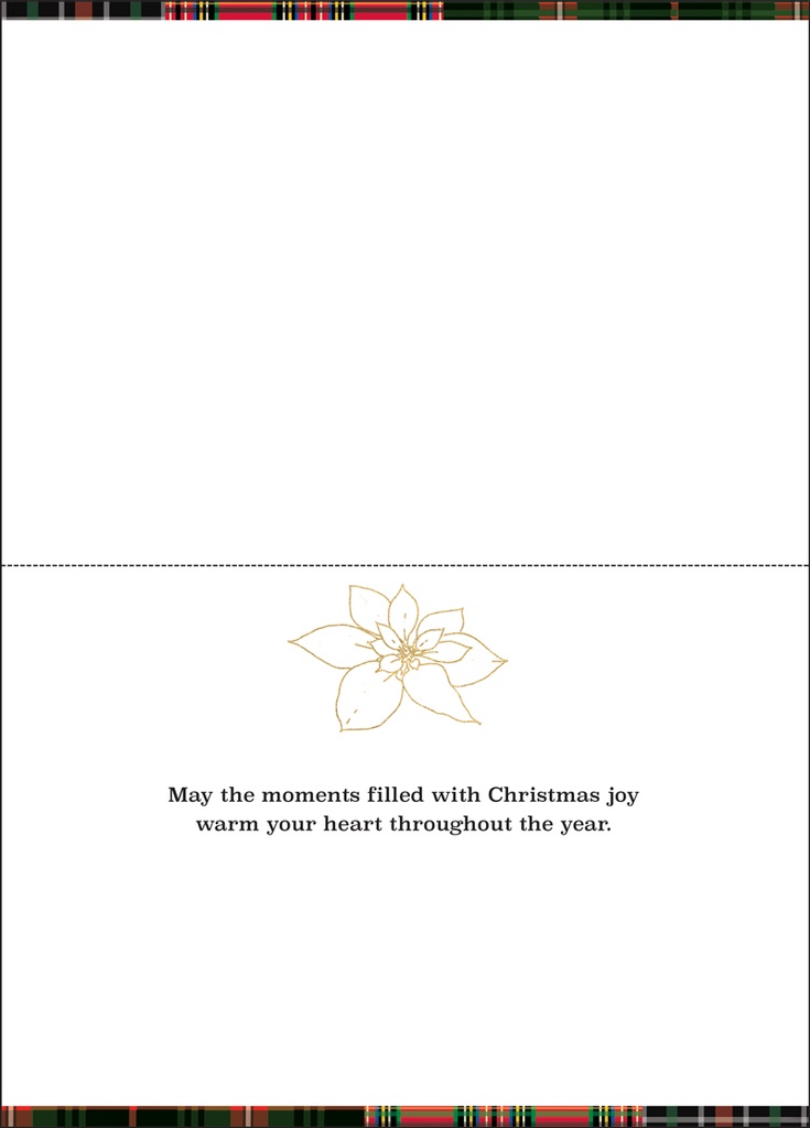 C3712 - Plaid and Patchwork Christmas Card¬†¬† extra