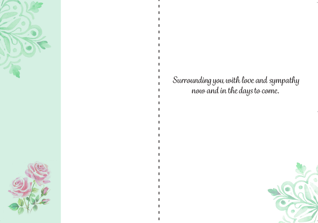 S237 Surrounding you with love and sympathy extra