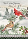 C3715 - Cardinals at Christmastime Card¬†¬† extra