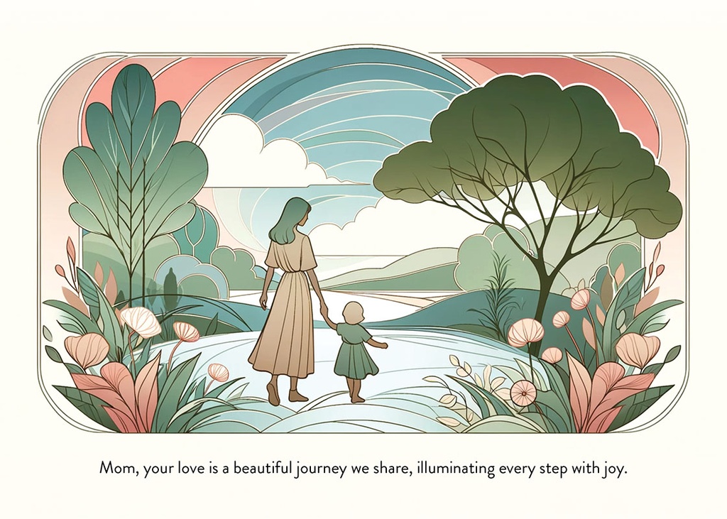 M644663 - Beautiful Journey Mother's Day Card extra