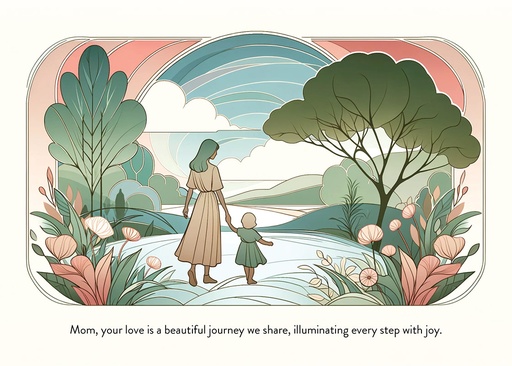 M644663 - Beautiful Journey Mother's Day Card extra