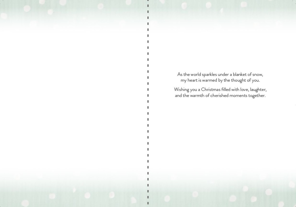 C7701 - Wintry Wishes Christmas Card¬†¬† extra