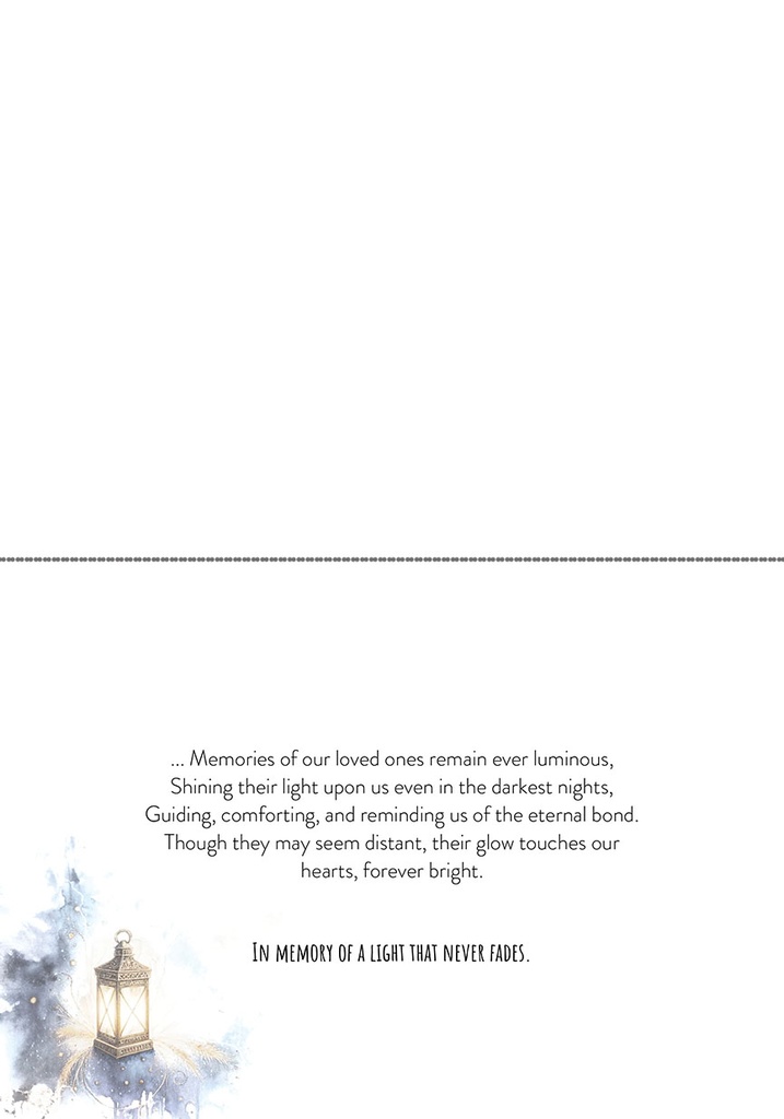 S244667 - Eternal Light Sympathy Card - Stars in the Universe extra