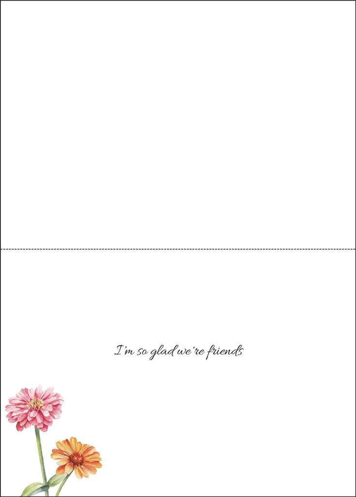 F3407 - Positively Positive Friendship Card¬†¬† extra