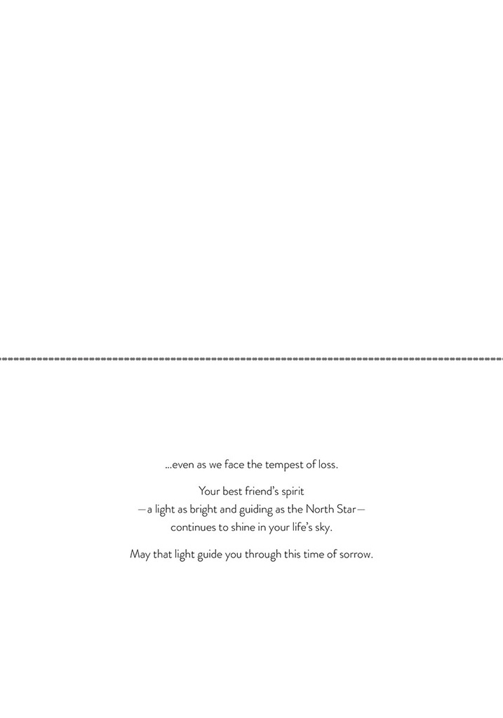 S244671 - Best Friend Sympathy Card - Guiding Star extra