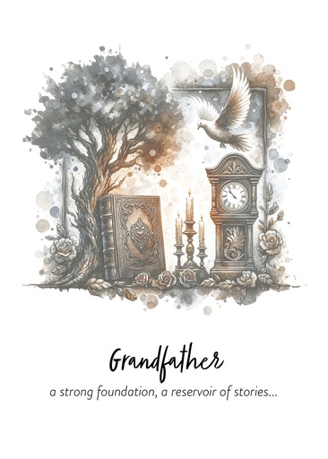 S244673 - Grandfather Sympathy Card - A Reservoir of Stories extra