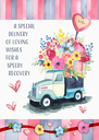 GW520 Get Well Truck full of Flowers extra