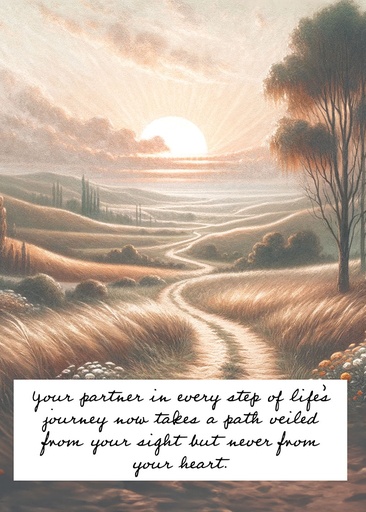 S244675 - Pathways of Remembrance Sympathy Card - Guiding Memories extra