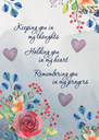 S238 Holding you in my heart Sympathy Card extra