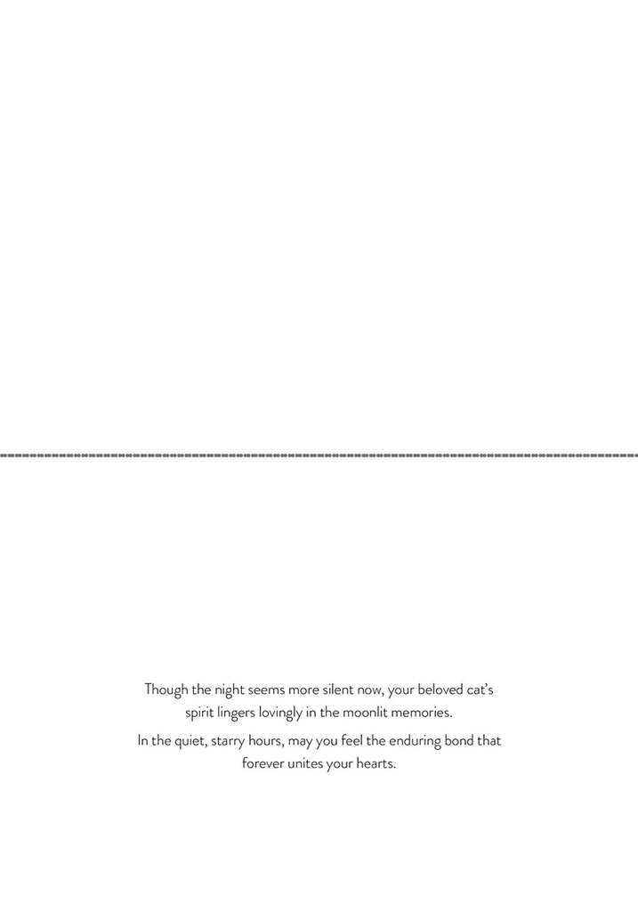 S244678 - Cat Sympathy Card - Moonlit Remembrance extra