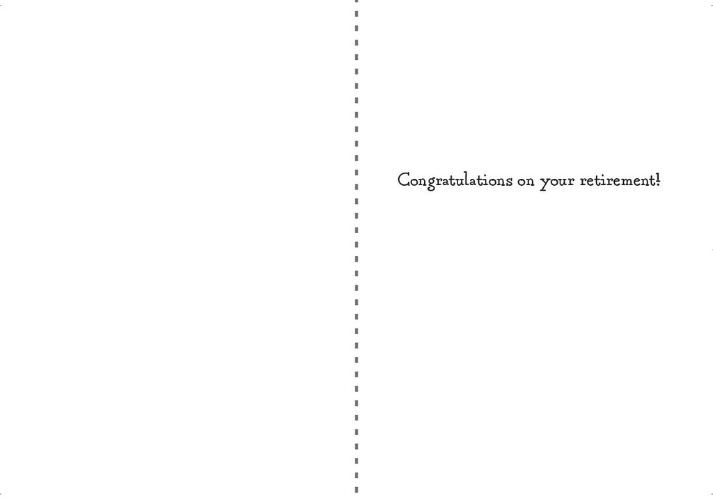 RA403 - Endless Relaxation and Joy Retirement Card extra