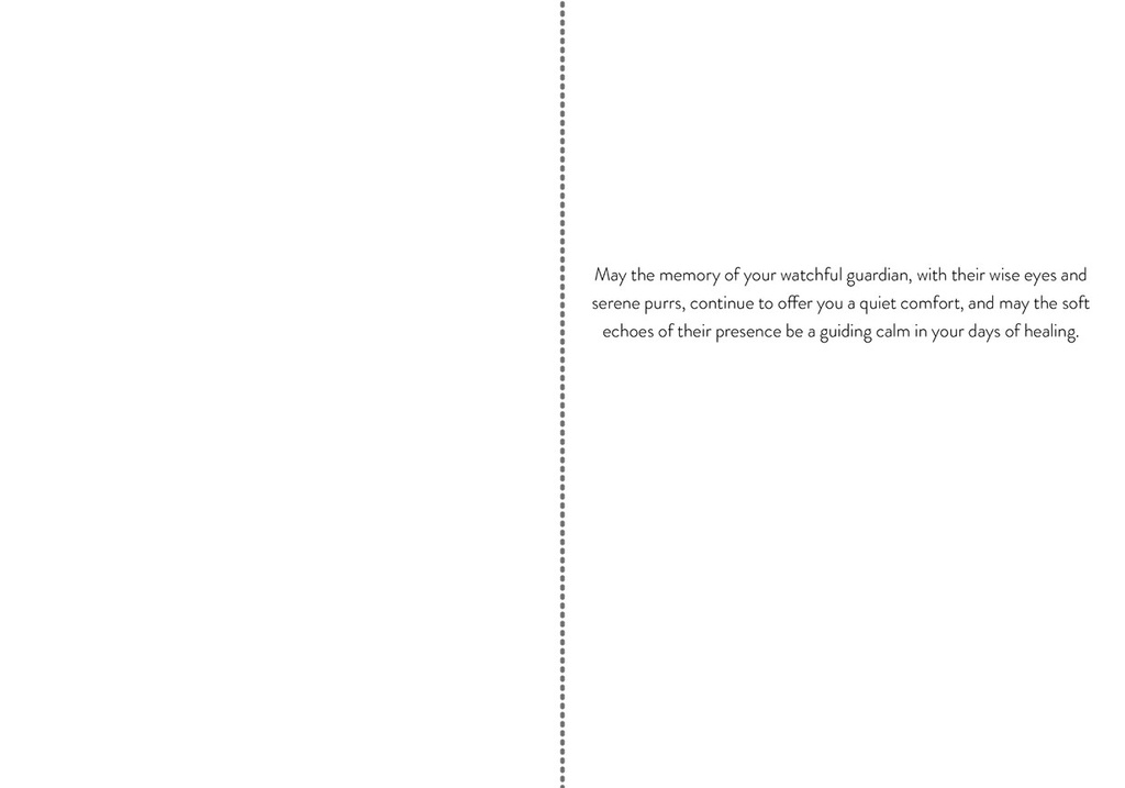 S244679 - Silent Companion Cat Sympathy Card - In Quiet Corners extra