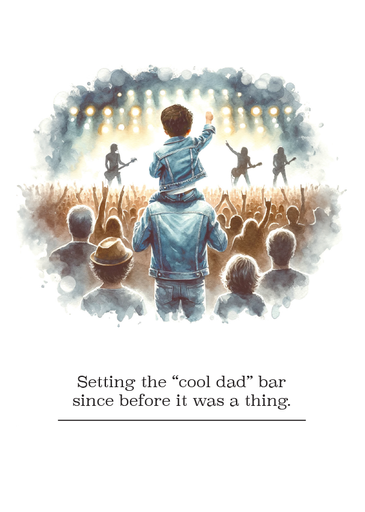 F667 - Rad Dad Throwback Father's Day Card extra