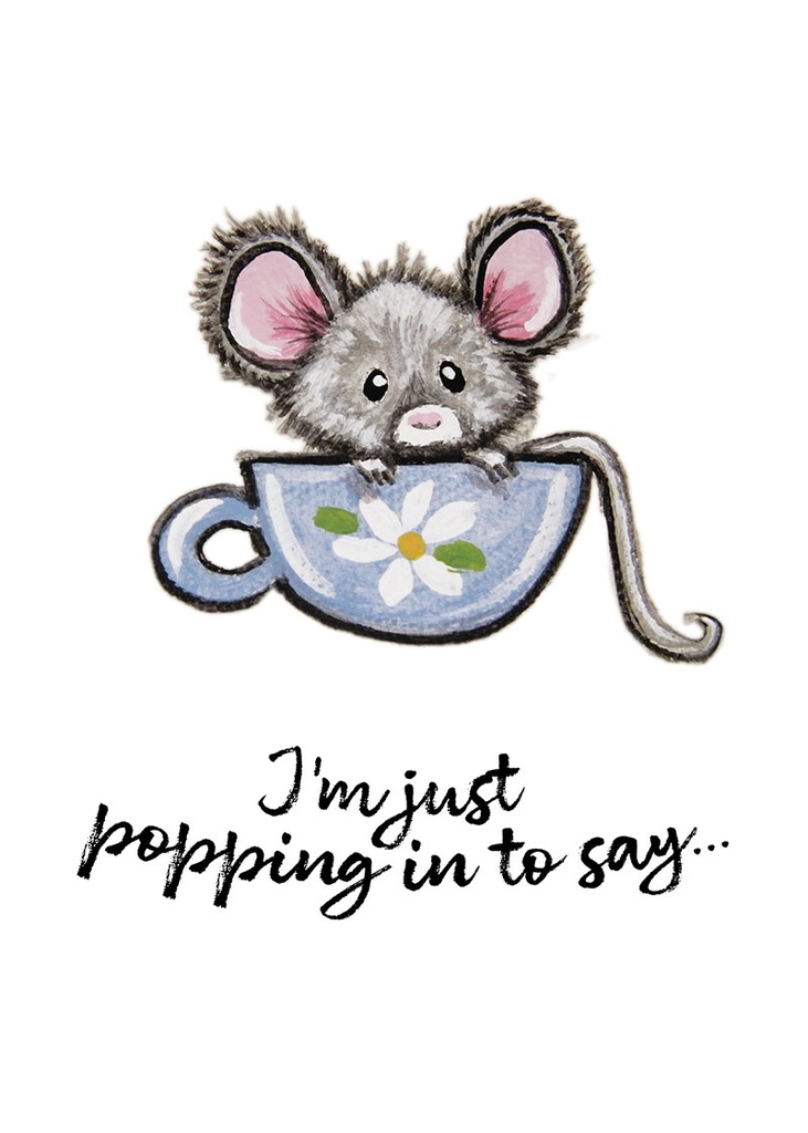 T3744684 - Mouse in Teacup Thank You Card extra