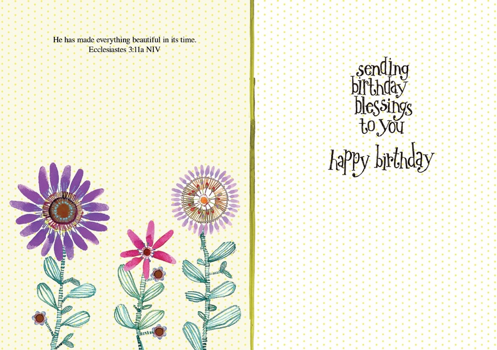 BR117C - Beautiful Birthday with Scripture extra