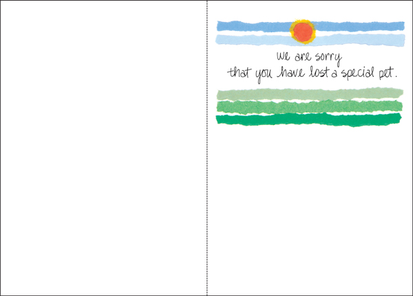 G447 - Pet Sympathy Card extra