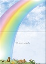 Rainbow Pet Sympathy Card - PU446 extra