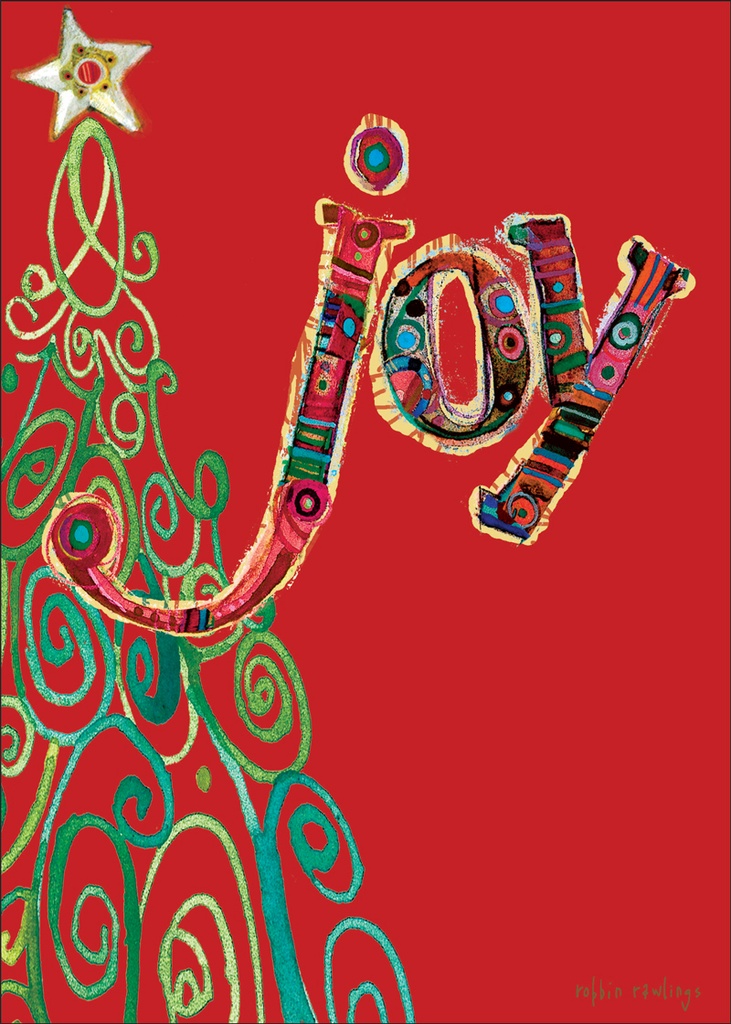 CR716C - Joy Christmas Card extra