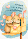 F438C Mailable hug friendship card extra