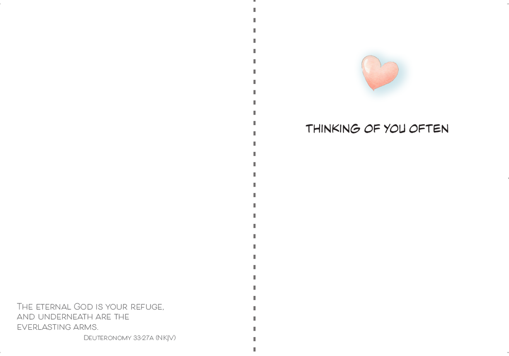 F438C Mailable hug friendship card extra