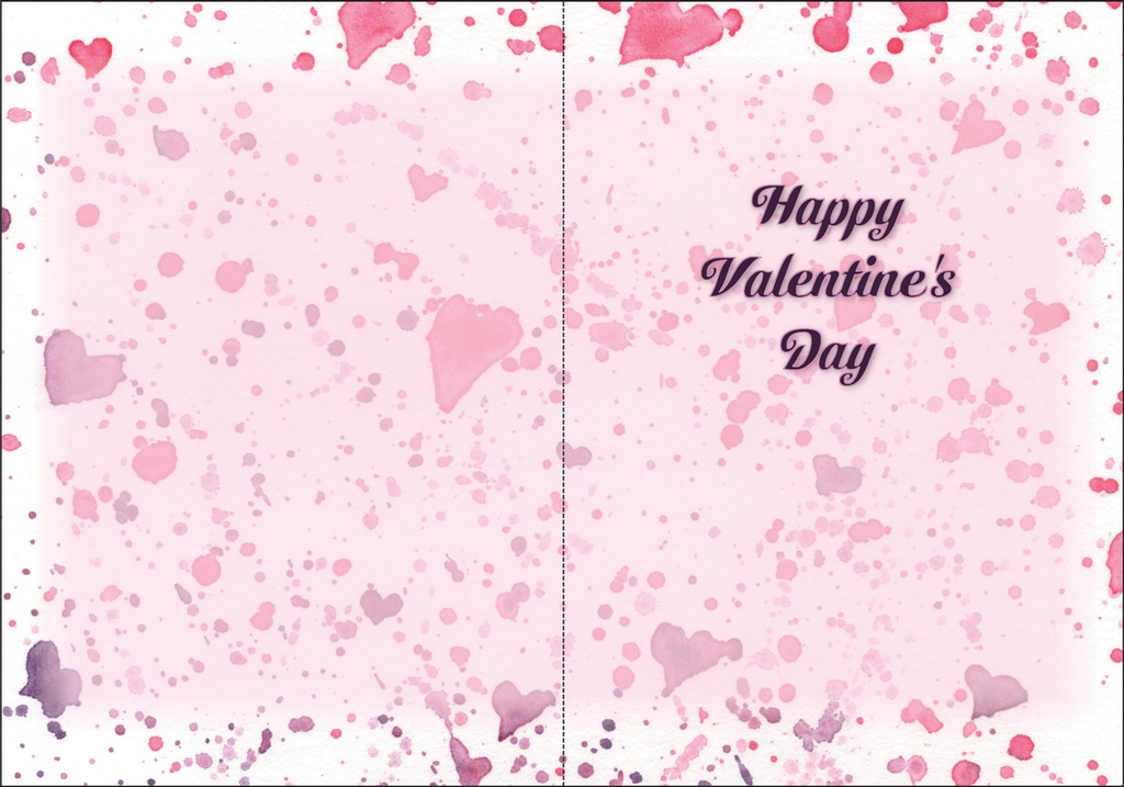 VB801 - 5 x 7 Valentine Card extra
