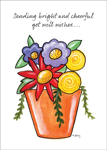 GW7501 - Cheerful Get Well card extra