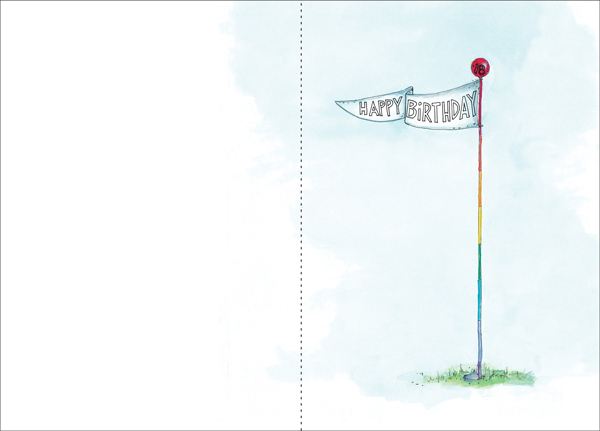 B2149 - Golf Birthday Cards extra