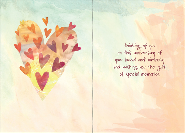 B9187H - Memories Hospice Birthday Cards extra