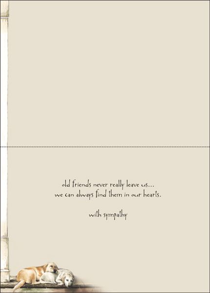 PU421 - Loss of Pet Sympathy Card extra