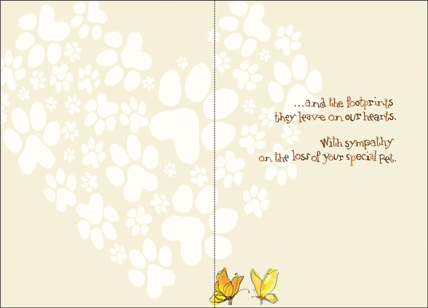 PU426 - Special Pet Sympathy Cards extra