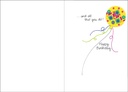 BH161V - Balloons Birthday Cards for Volunteers extra