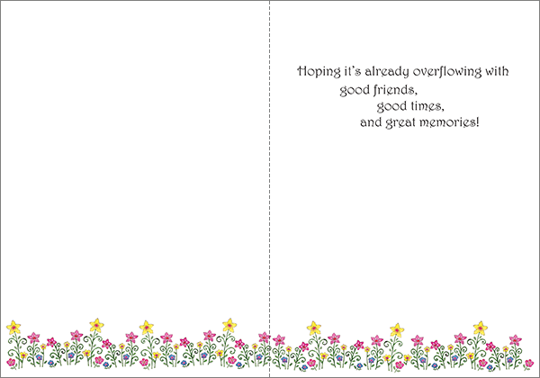 RE5425 - Happy First Anniversary in your Home Cards extra