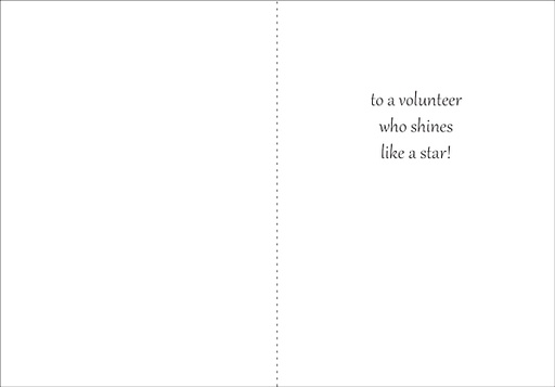 BL268V - Star Volunteer Birthday Note Cards extra