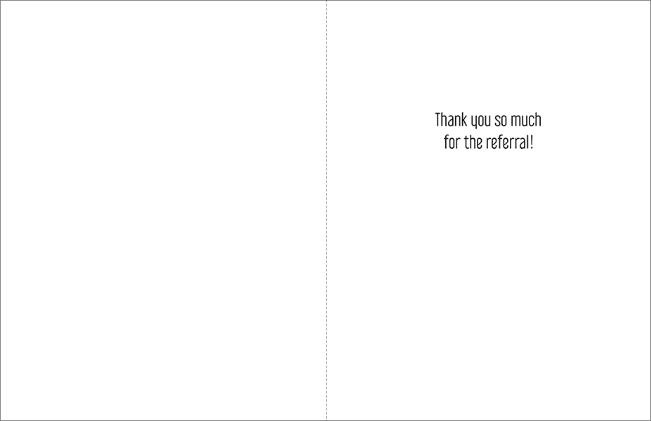 REC02 - Thank Your for the Referral Cards extra