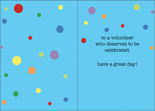 BU151V - Happy Birthday Volunteer Cards extra