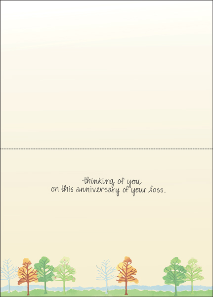 S269H - Beautiful Memories Anniversary of Loss Cards extra
