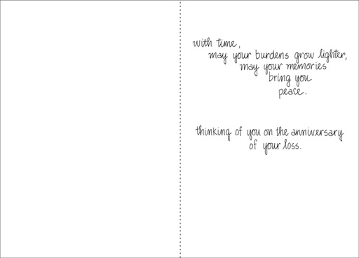 S4214H - Winds of Time Death Anniversary Cards extra
