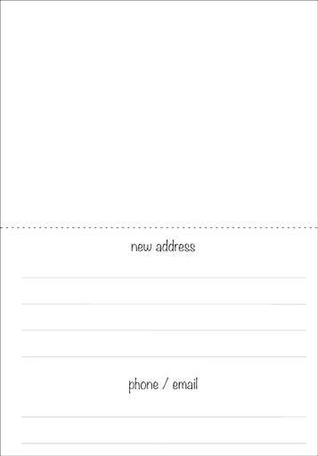 FA04 - Moved! Announcement Cards extra