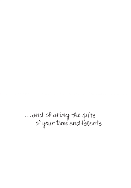 FBL08V - Floral Volunteer Note Cards extra