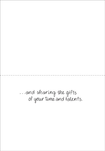 FBL08V - Floral Volunteer Note Cards extra