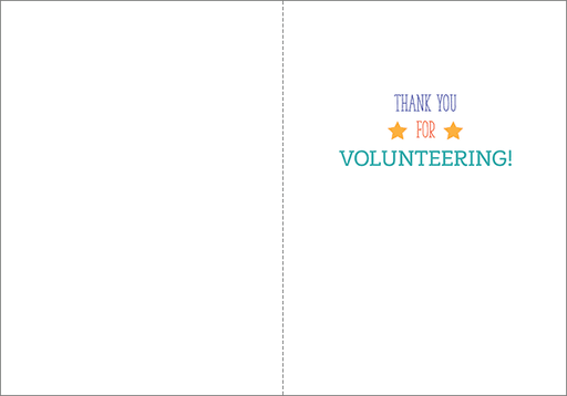 T9302V - We Appreciate You Volunteer Cards extra