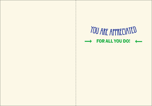 T9303V - Volunteer You Are Appreciated Cards extra