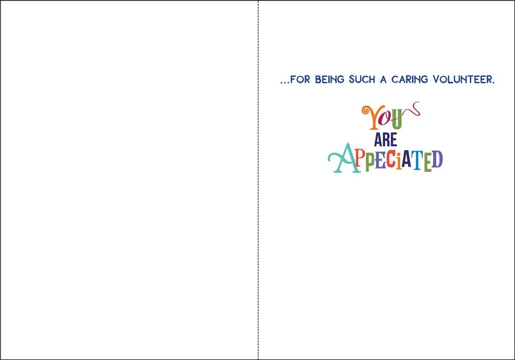 T9306V - Volunteer Thank You Cards extra