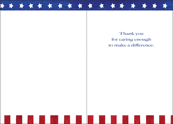 TJ305V - Patriotic Volunteer Thank You Cards extra