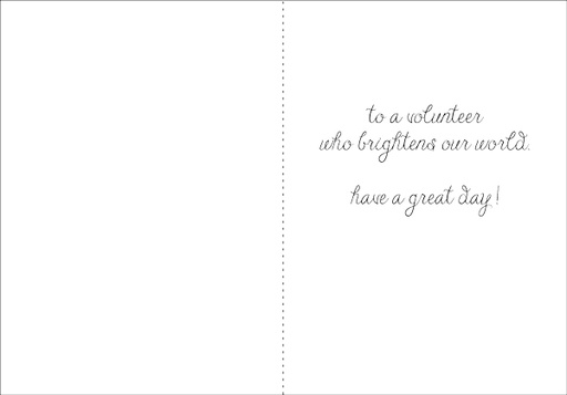 UBL05V - Candles Birthday Note Cards for Volunteers extra