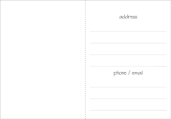 WA05 - Announcing New Address Cards extra