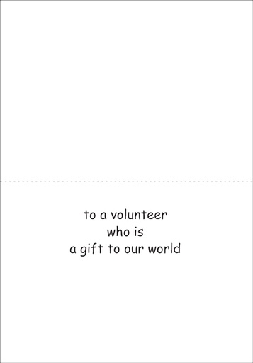 WBL04V - Colorful Happy Birthday Volunteer Note Cards extra