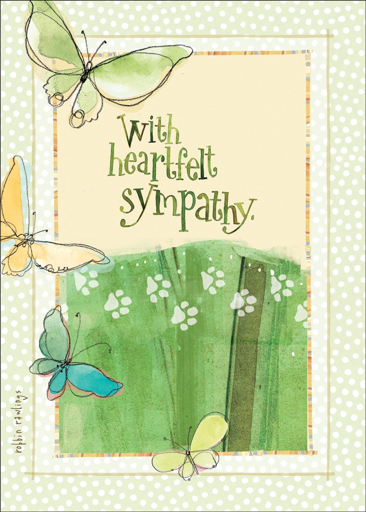 Comfort of Memories Pet Sympathy Card extra
