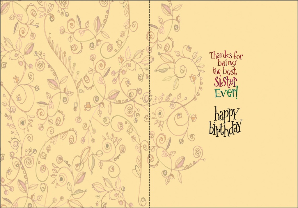 BR126 - Birthday to Sister extra