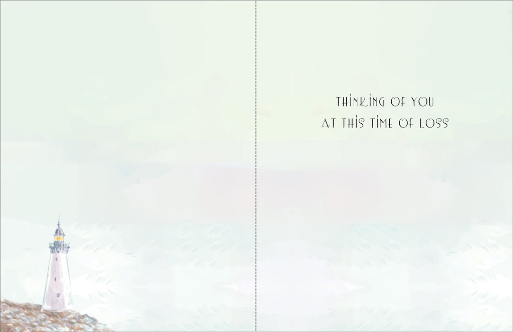 S44 - Lighthouse Sympathy card extra